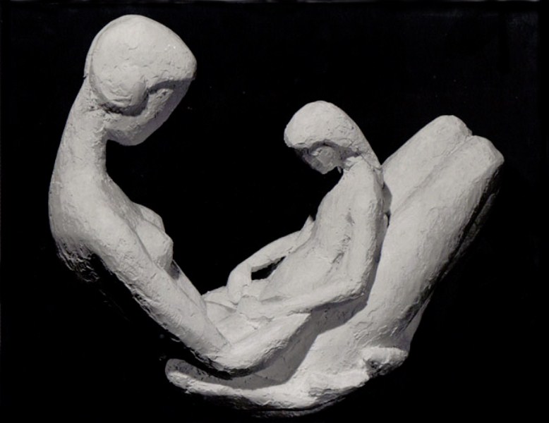Mother and child: plaster